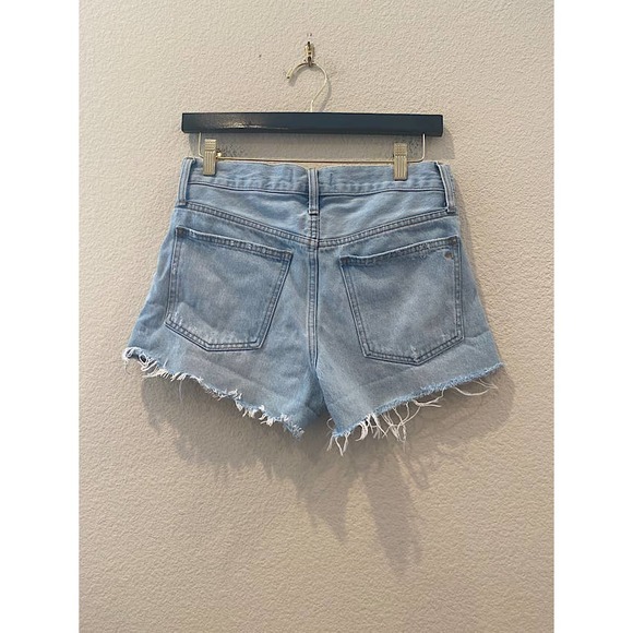 Madewell Relaxed Denim Shorts Cutoff Light Wash Size 24 - Picture 2 of 5